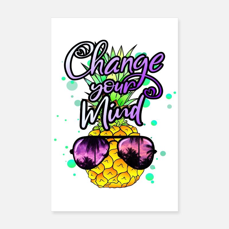 ananas frais Changez d’avis Poster 20 x 30 cm