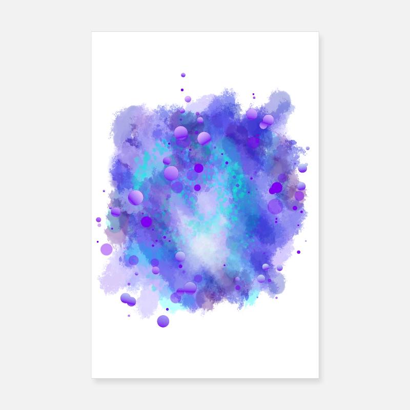 Azure Energy Sphere Poster 20 x 30 cm