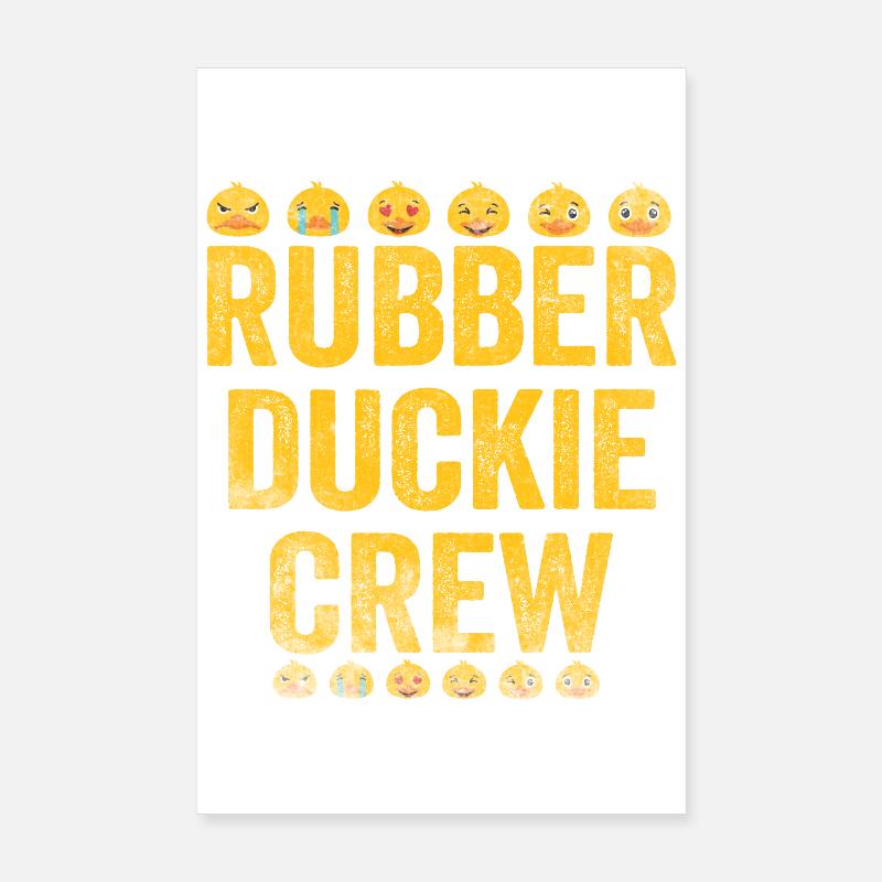 Canard en caoutchouc Équipage de canard en caoutchouc Poster 20 x 30 cm