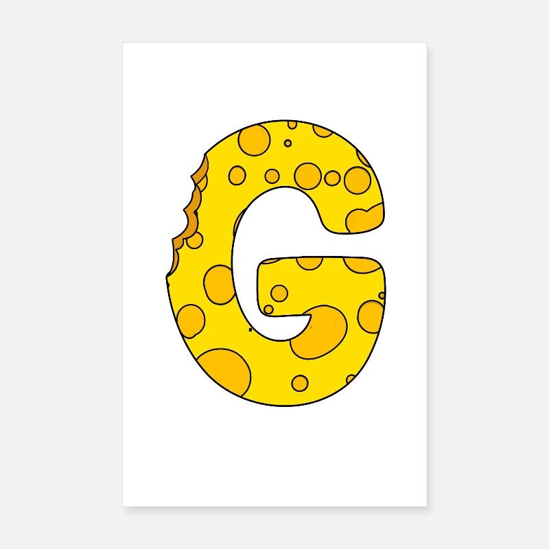 Buchstabe G Poster 20x30 cm