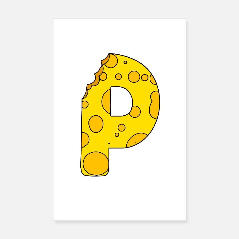 Lettre P Poster 20 x 30 cm