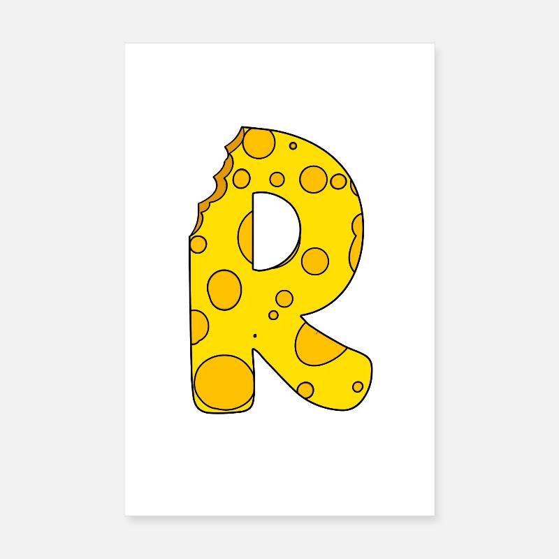 Buchstabe R Poster 20x30 cm