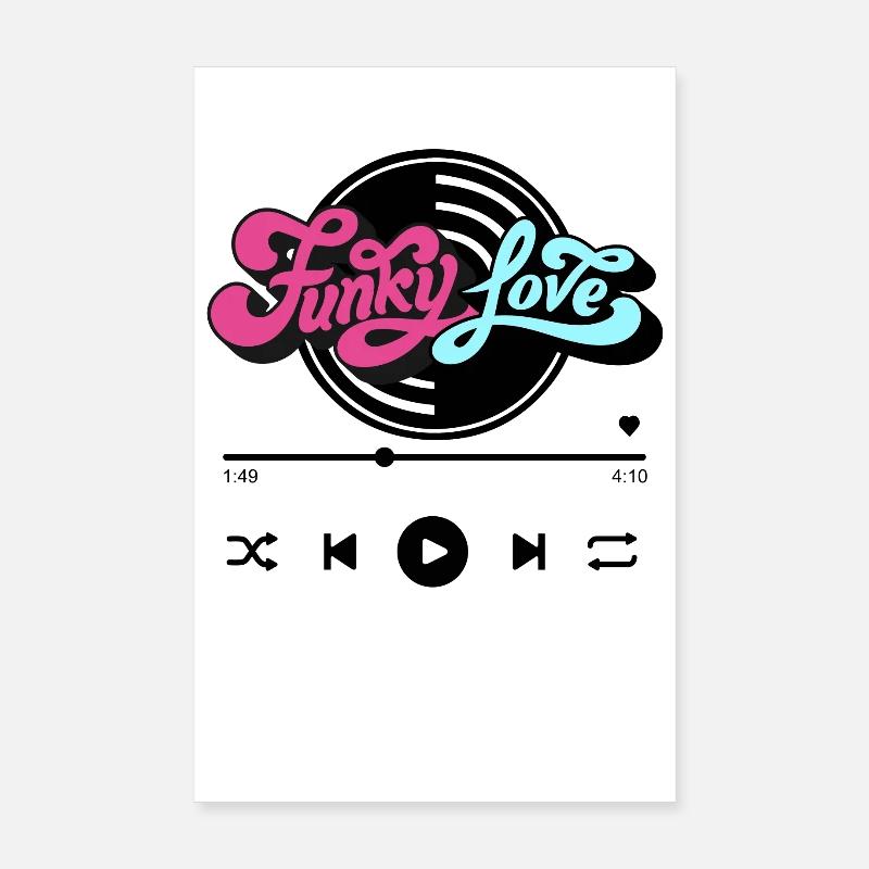 Funky Liebe Poster 20x30 cm