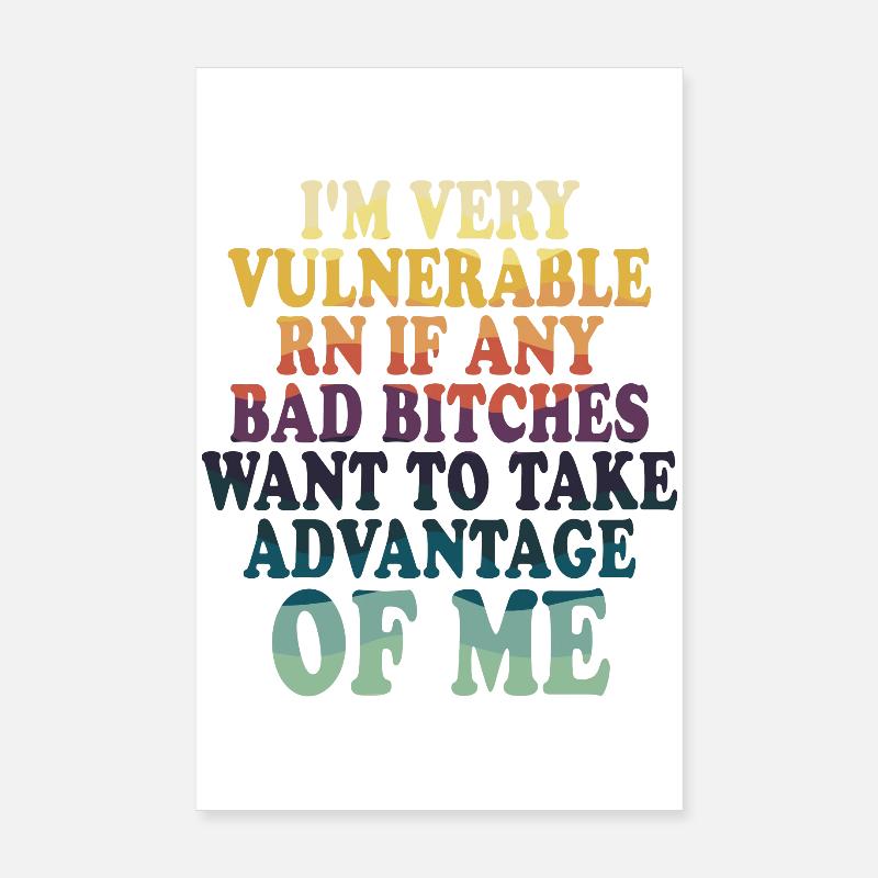 I'm Very Vulnerable RN Poster 20x30 cm