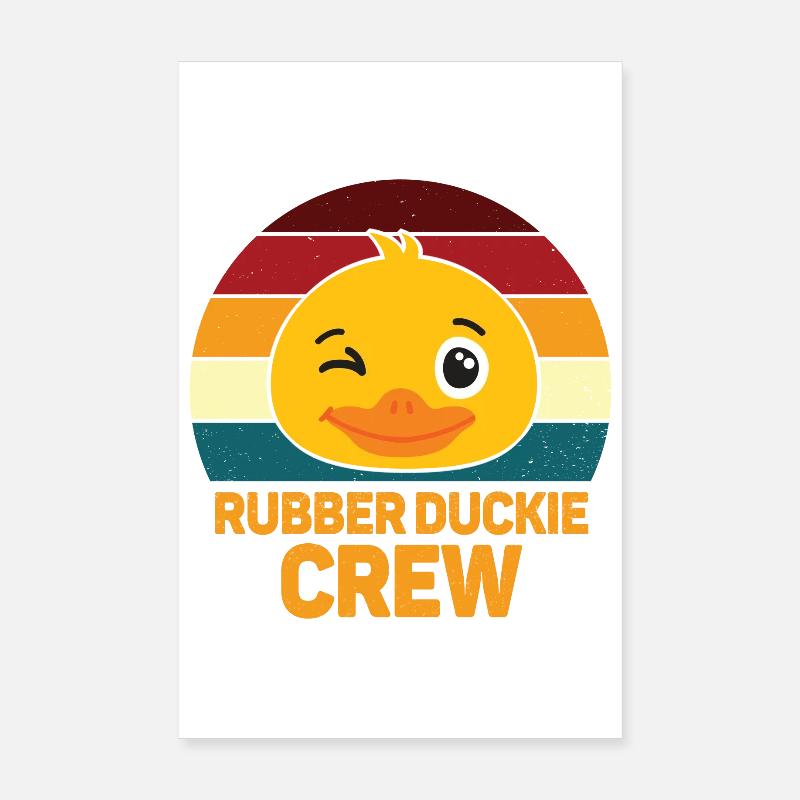 Canard en caoutchouc Équipage de canard en caoutchouc Poster 20 x 30 cm