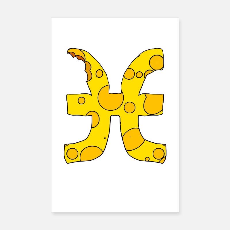 Zodiac sign Pisces Poster 8" x 12" (20x30 cm)