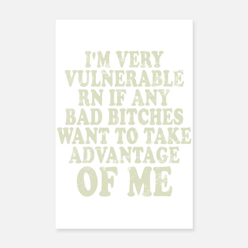 I'm Very Vulnerable RN Poster 20x30 cm