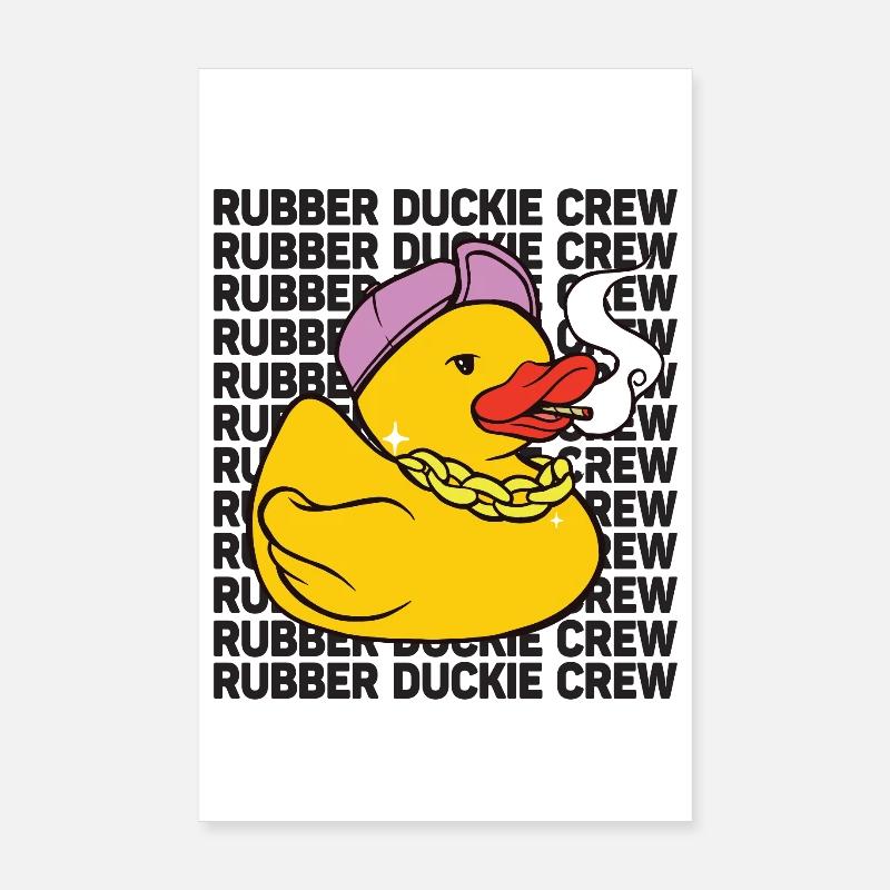 Canard en caoutchouc Équipage de canard en caoutchouc Poster 20 x 30 cm