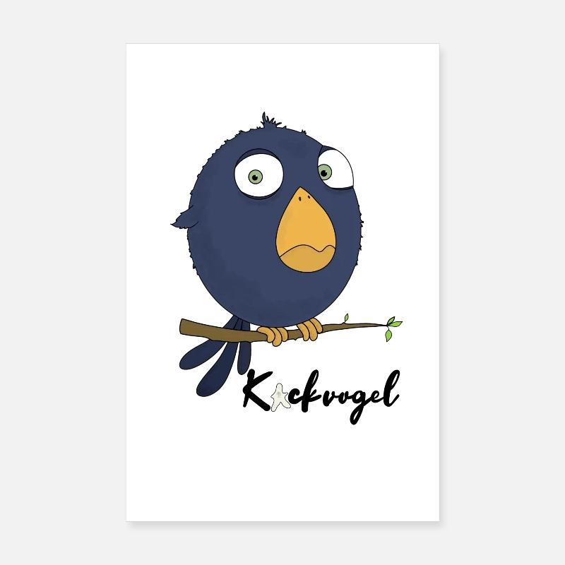 Poop bird Poster 8" x 12" (20x30 cm)