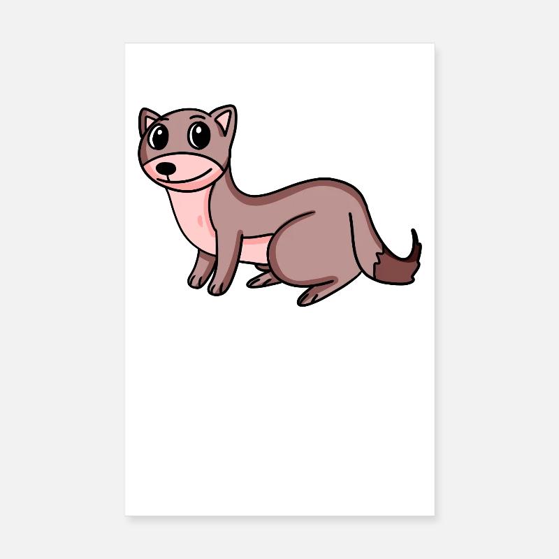 Weasel Marten Poster 8" x 12" (20x30 cm)