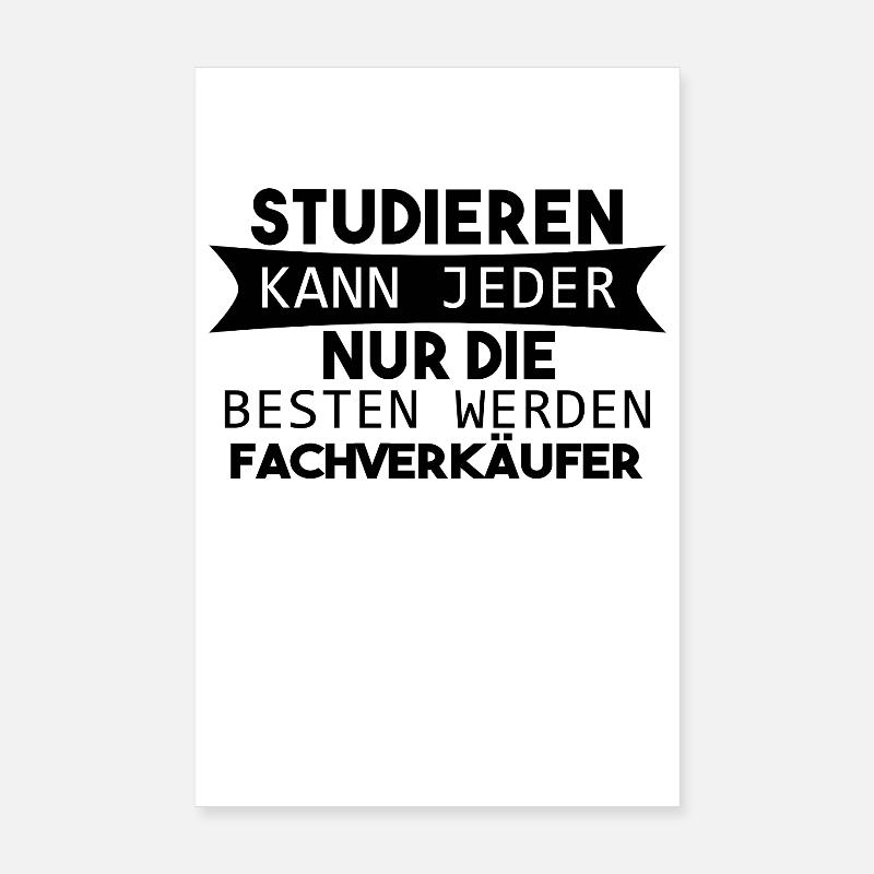 Fachverkäufer Geschenk Poster 20x30 cm