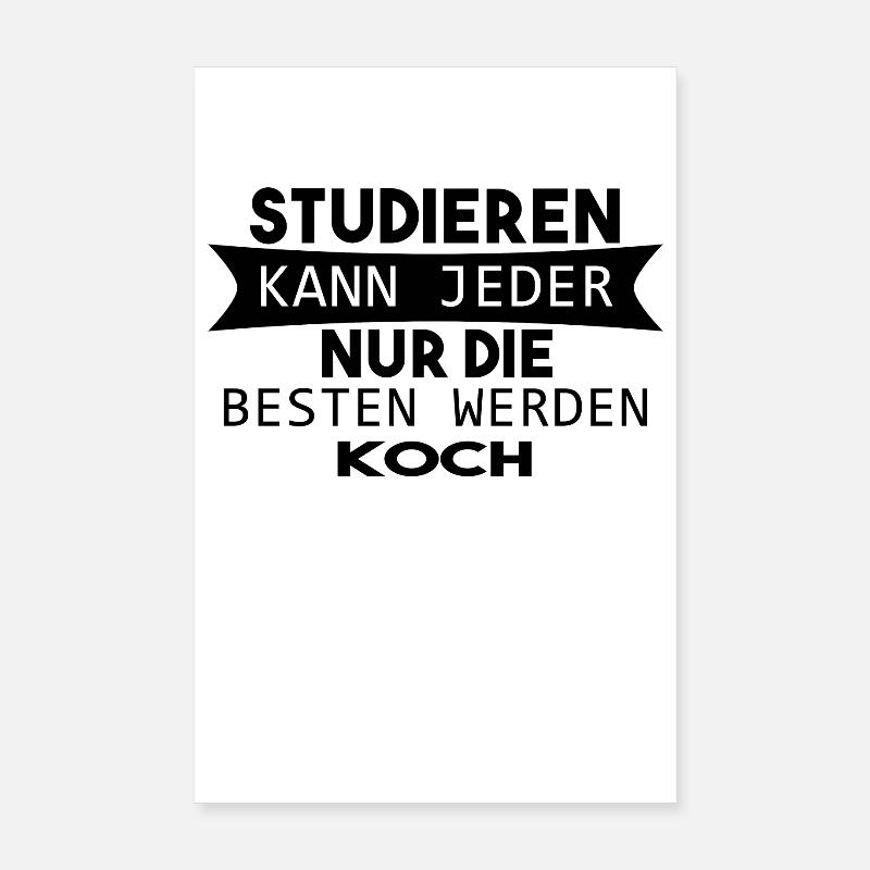Koch Geschenk Poster 20x30 cm