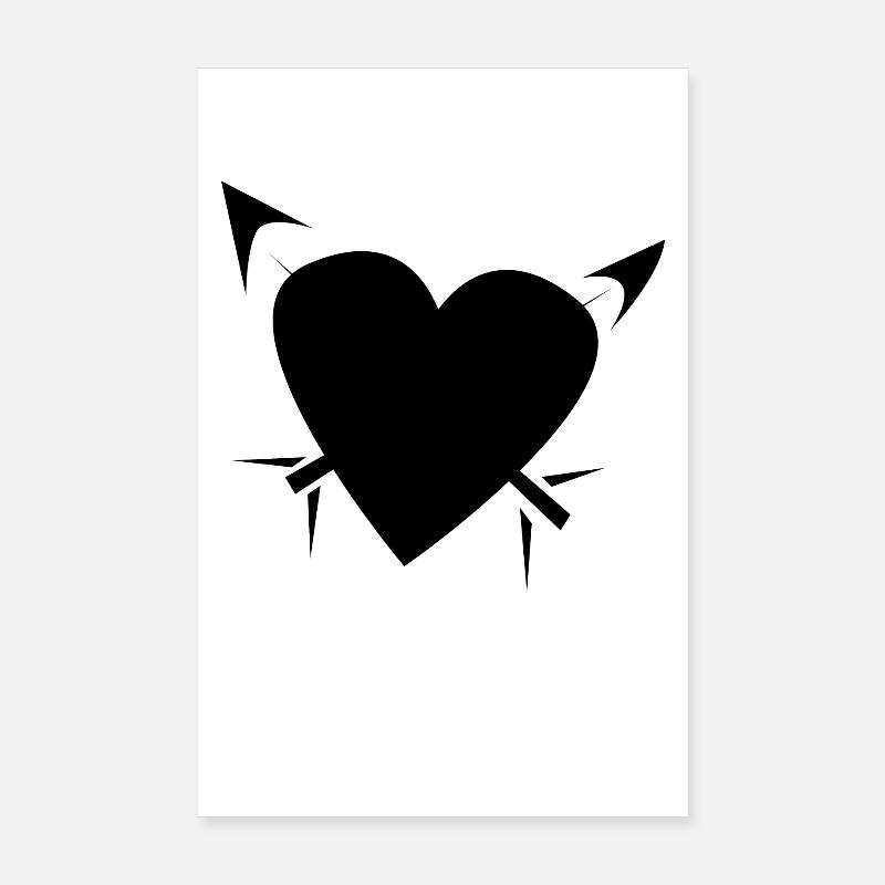 Flèche de cœur Poster 20 x 30 cm