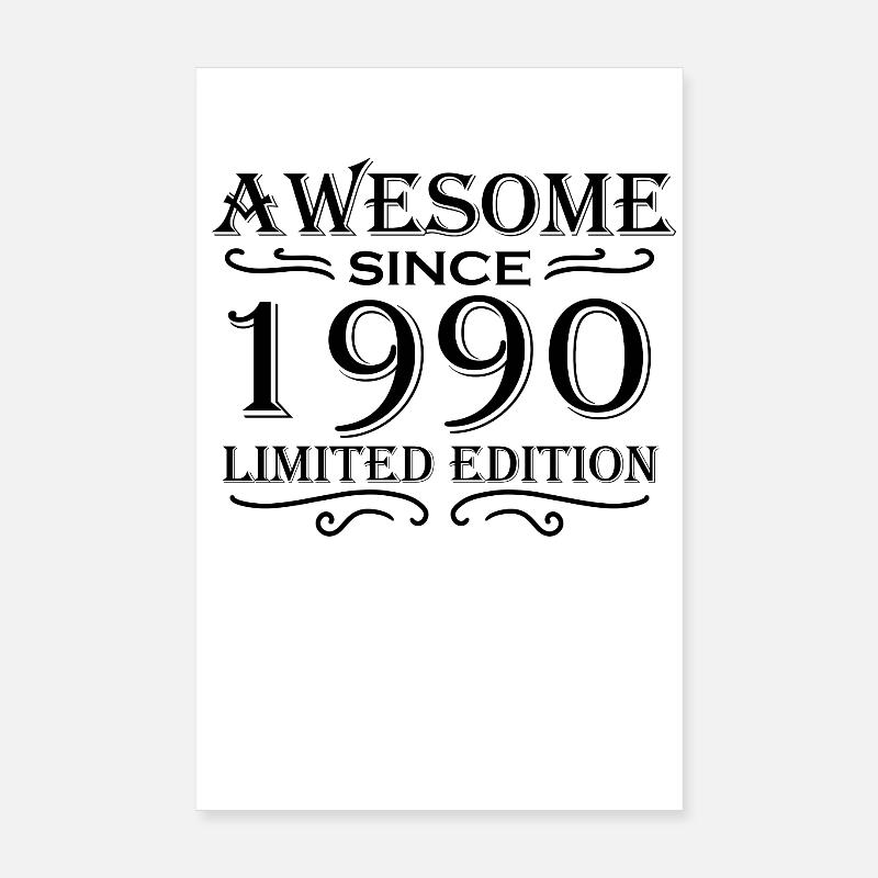 1990 Poster 20x30 cm