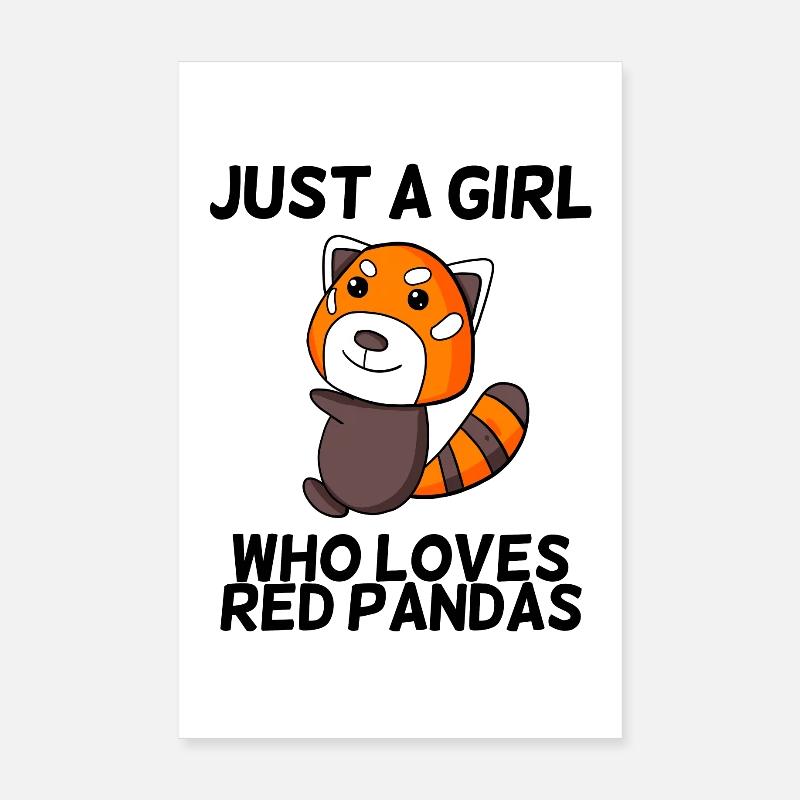 Roter Panda Liebe Mädchen Poster 20x30 cm