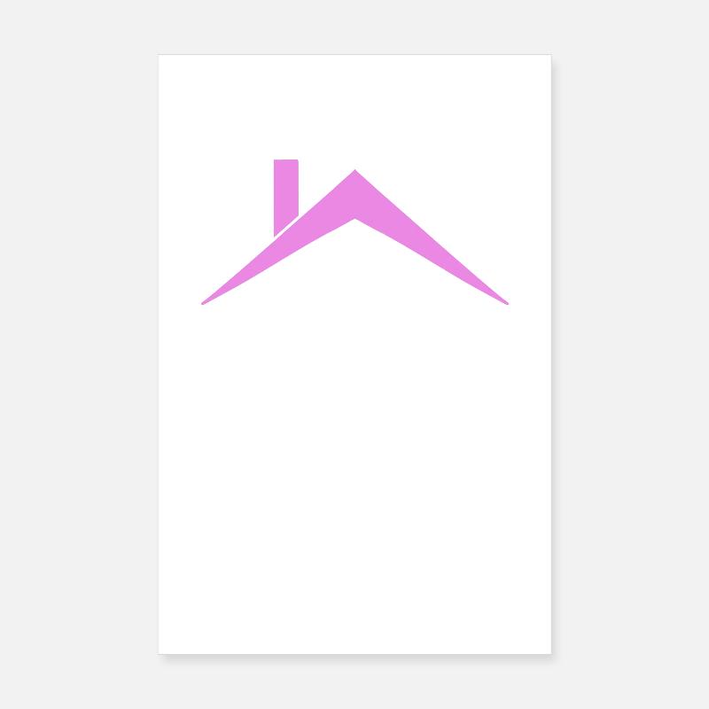 Couvreur de toit de maison Poster 20 x 30 cm
