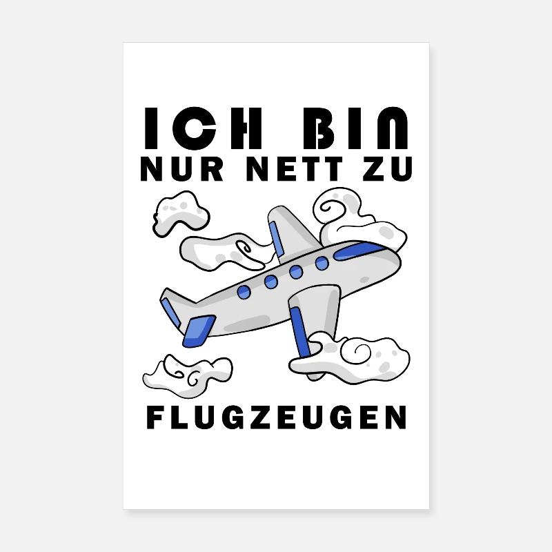 Modellflug Pilot Modellbau Flugzeug Modellbauer Poster 20x30 cm