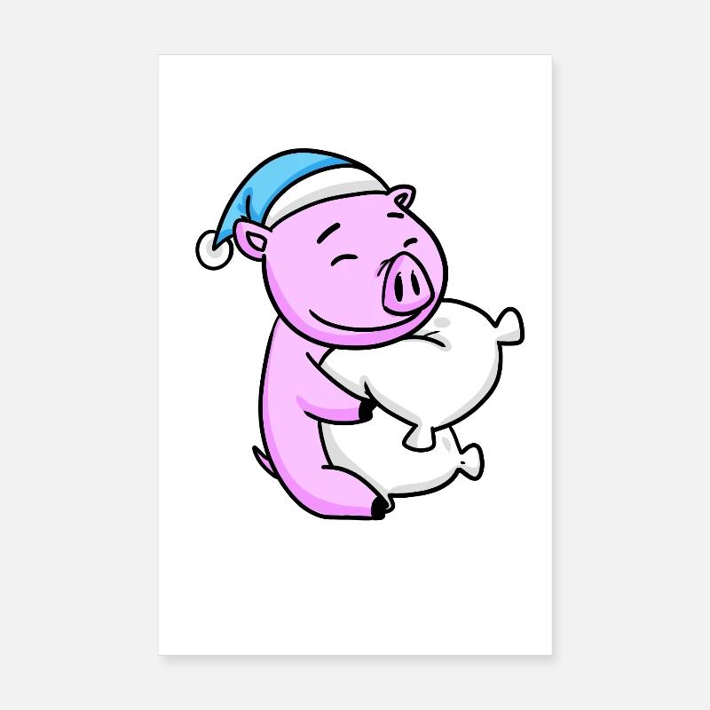 Pig Poster 8" x 12" (20x30 cm)