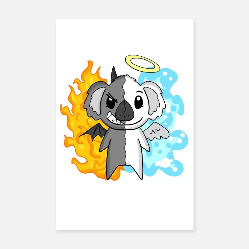 Koala - Anges et Diables Poster 20 x 30 cm