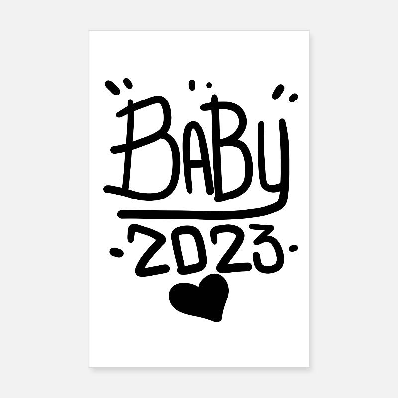 Bébé 2023 Poster 20 x 30 cm