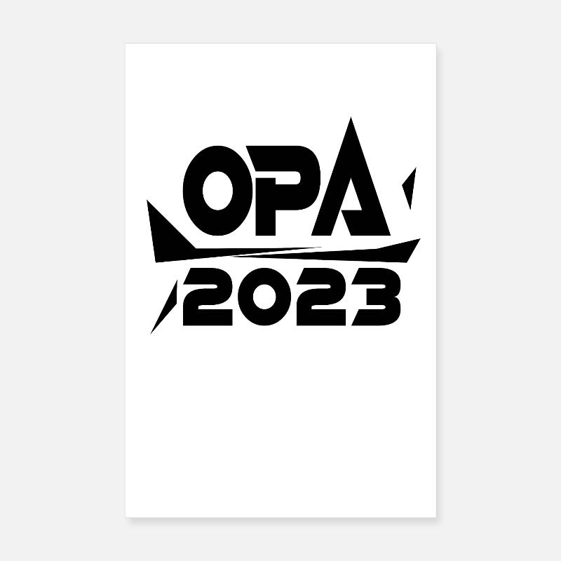 Opa 2023 - Opa werden - Bald Opa Poster 20x30 cm