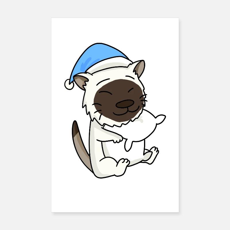 Chat race de chat Birmanie Poster 20 x 30 cm