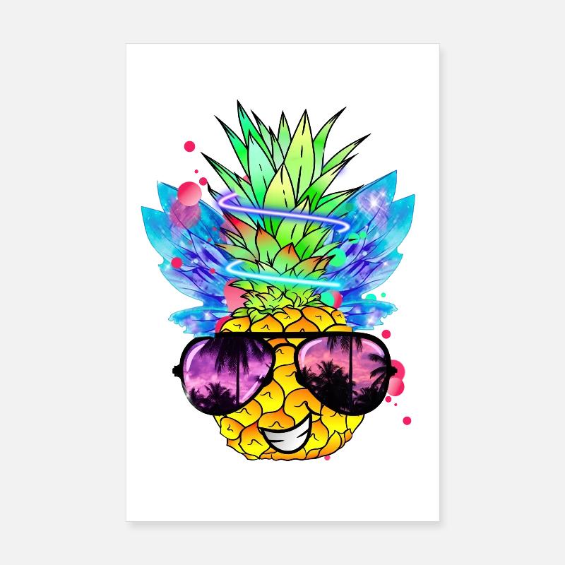 Pineapple Art Poster 8" x 12" (20x30 cm)