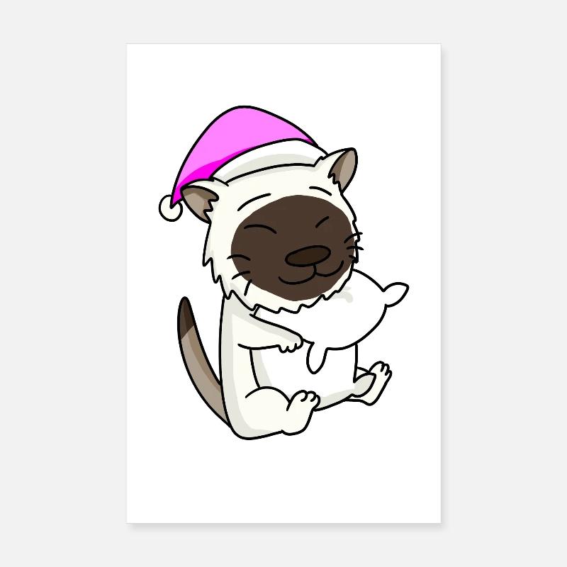 Chat race de chat Birmanie Poster 20 x 30 cm