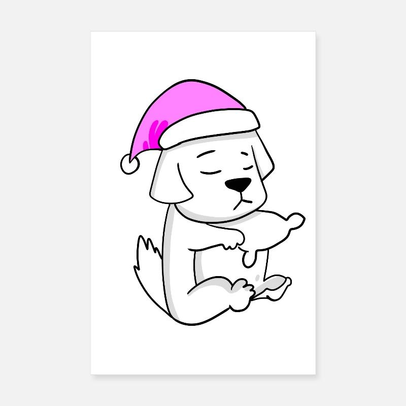 Hund Hunderasse Pyrenäenberghund Poster 20x30 cm