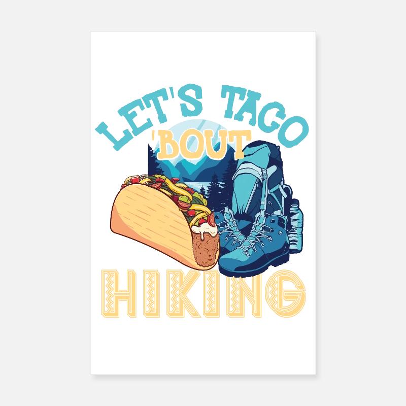 Randonnée Let’s Taco' Bout Poster 20 x 30 cm