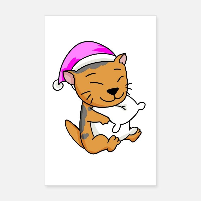 Chat Cat Race Scottish Folding Ear Cat Poster 20 x 30 cm