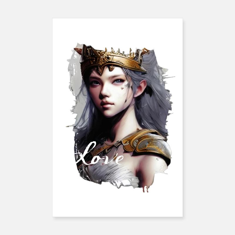 Valkyrie Amazon Warrior Fine Art Poster 20 x 30 cm