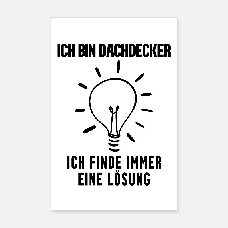 Dachdecker Poster 20x30 cm