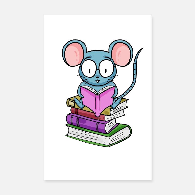 Lire le livre Livres Reader Gift Poster 20 x 30 cm