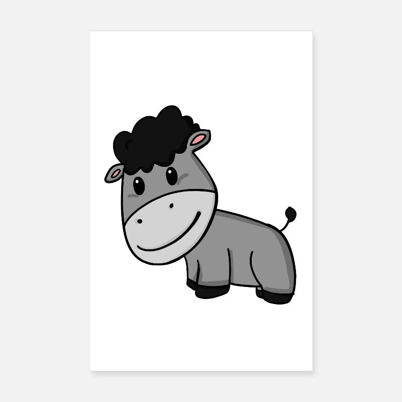 Esel Poster 20x30 cm