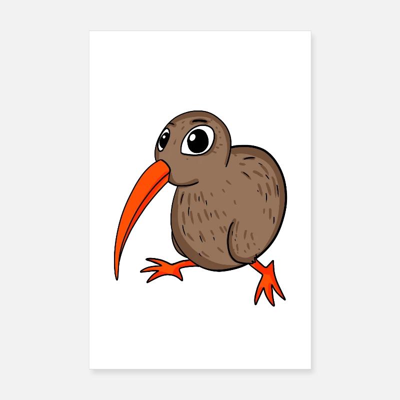 Kiwi Kiwis Bird Gift Poster 8" x 12" (20x30 cm)