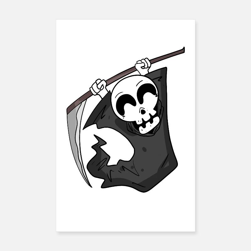 Sensenmann freut sich Poster 20x30 cm