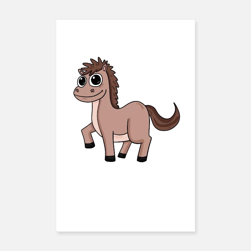 Pferd Pferde Hauspferd Poster 20x30 cm