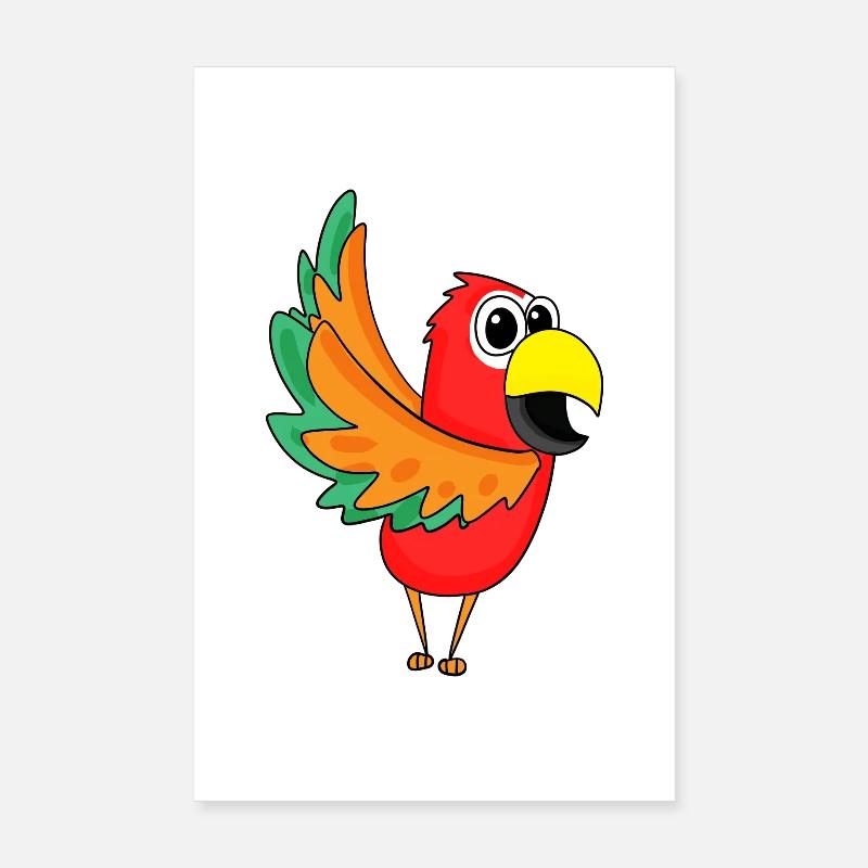 Parrot Jungle Poster 8" x 12" (20x30 cm)
