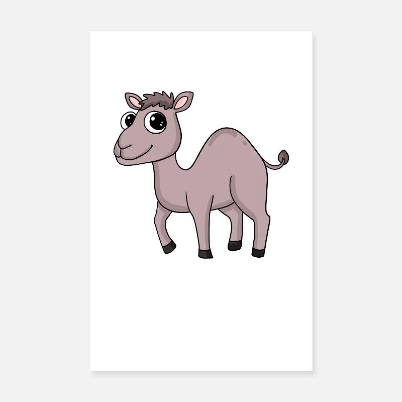 Chameau mignon Poster 20 x 30 cm