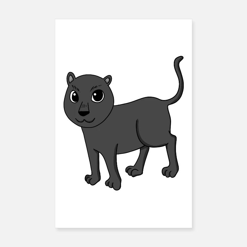 Schwarzer Panther Poster 20x30 cm