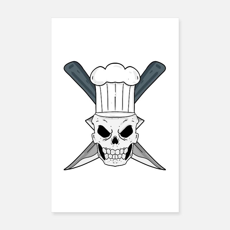 Schädel Koch Poster 20x30 cm