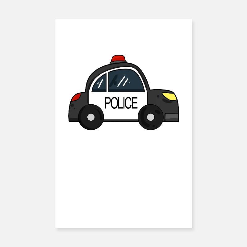 Polizei Auto Poster 20x30 cm