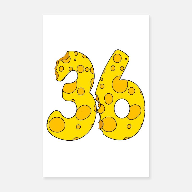 36 ans - Cadeau de 36e anniversaire - 1936 Poster 20 x 30 cm