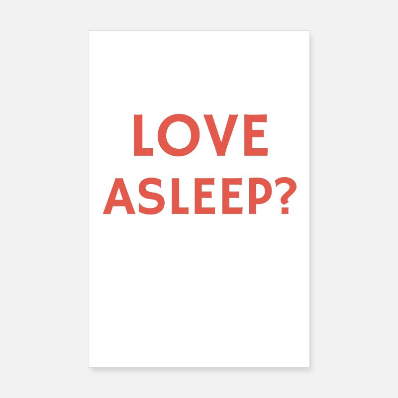 Citation de relation drôle s’endormir Poster 20 x 30 cm