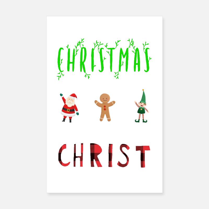 Noël commence avec Christ Poster 20 x 30 cm