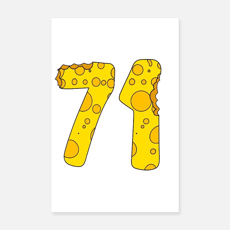 71 ans - Cadeau d’anniversaire de 71 - 1971 Poster 20 x 30 cm