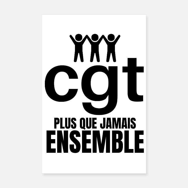 syndicat, manif, lutte des classes Poster 20 x 30 cm