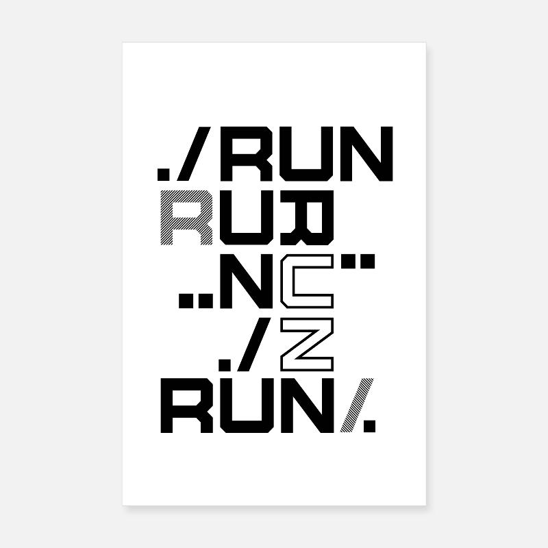 Course Sport Course Coureurs Sprinter Marathon Poster 20 x 30 cm