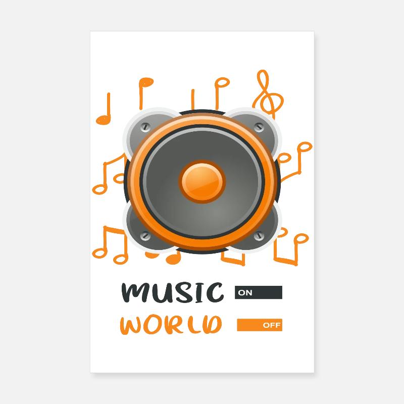Jukebox au monde éteint Poster 20 x 30 cm